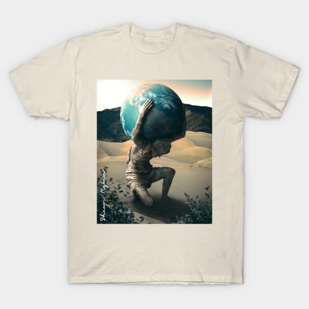 Atlas World T-Shirt by ShaunRyken